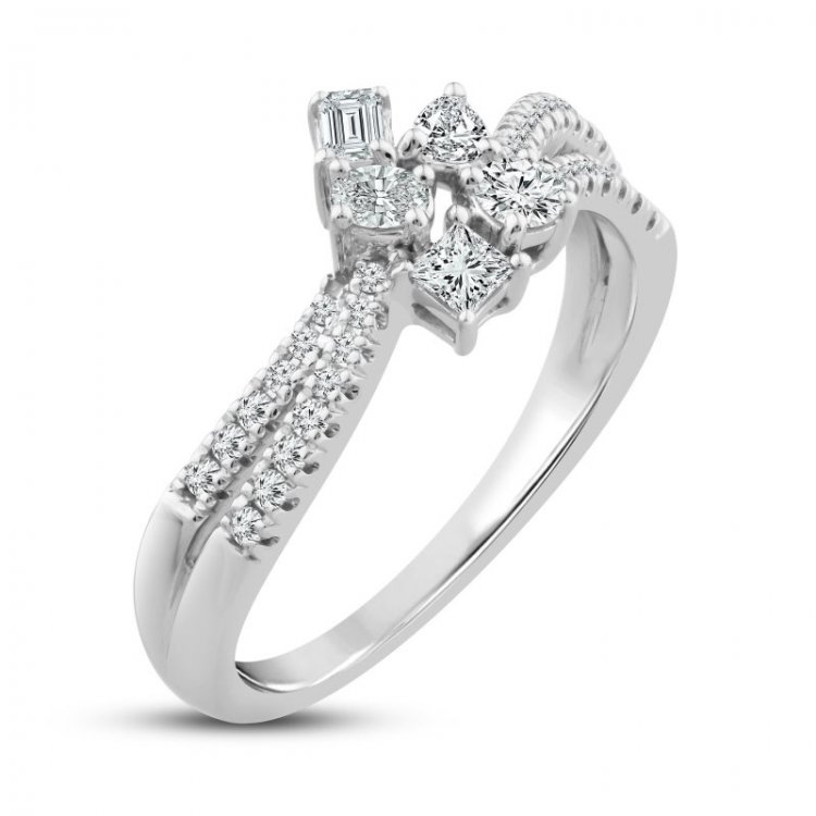 Everything You Are Diamond Ring 1/2 ct tw 10K White Gold