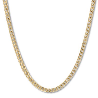 Men's Foxtail Chain Necklace Yellow Ion-Plated Stainless Steel