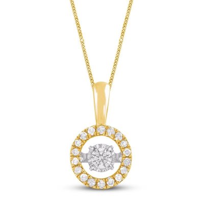 Unstoppable Love Diamond Necklace 1/2 ct tw 10K Yellow Gold 19