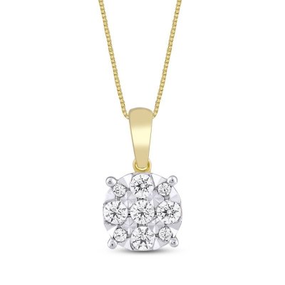 Diamond Necklace 1/4 ct tw 10K Yellow Gold 18