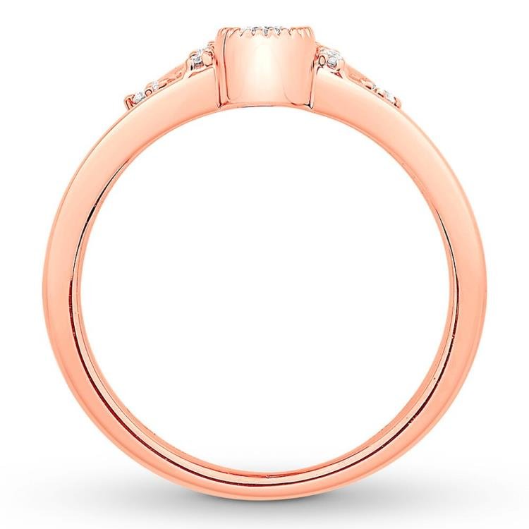 Emmy London Diamond Ring 3/8 ct tw Round-cut 10K Rose Gold