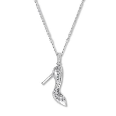 Emmy London Shoe Necklace Sterling Silver 20 Adjustable