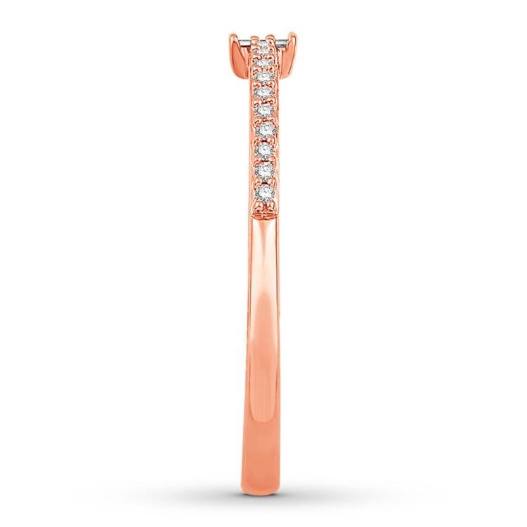 Emmy London Diamond Ring 1/10 ct tw 10K Rose Gold