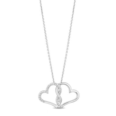 Hallmark Diamonds Heart Necklace 1/15 ct tw Sterling Silver