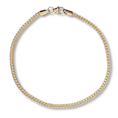 Franco Chain Bracelet 14K Yellow Gold 8 Length