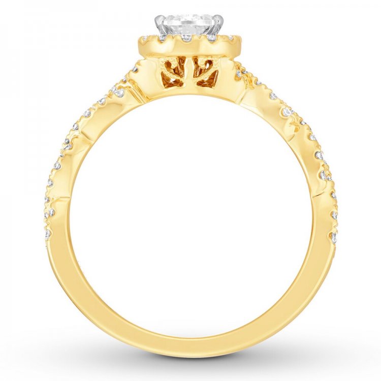 Neil Lane Engagement Ring 3/4 ct tw Diamonds 14K Yellow Gold