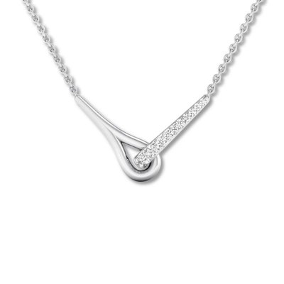 Love + Be Loved Diamond Necklace 1/4 ct tw Sterling Silver