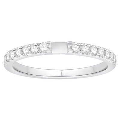 Diamond Ring Setting 3/8 ct tw Round-cut 14K White Gold