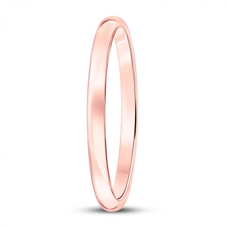 Wedding Band 10K Rose Gold 2mm