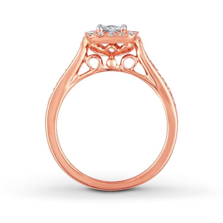 Leo Diamond Engagement Ring 5/8 Carat tw 14K Rose Gold