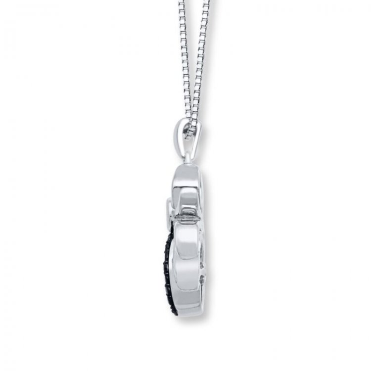 Unstoppable Love 1/10 ct tw Necklace Sterling Silver Spider