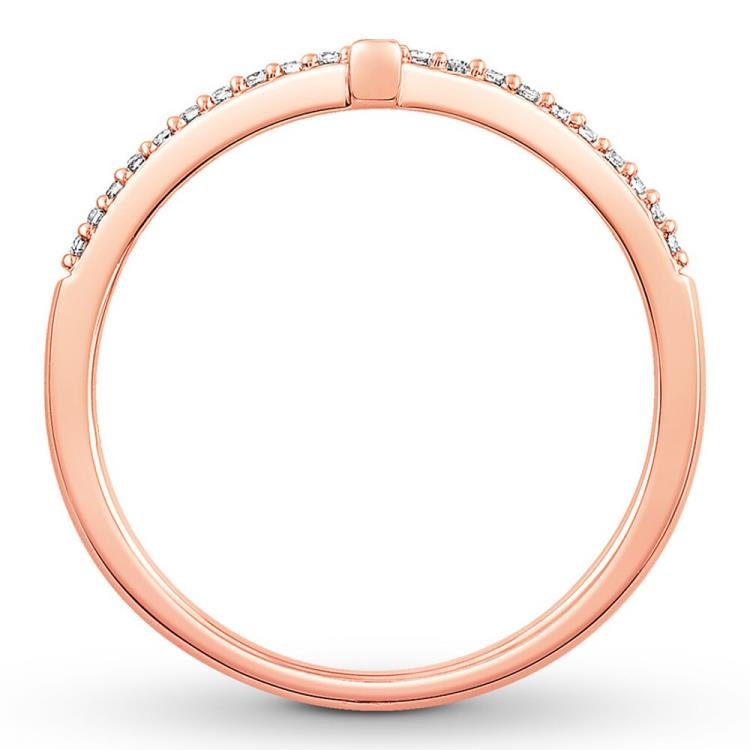 Emmy London Diamond Ring 1/10 ct tw 10K Rose Gold