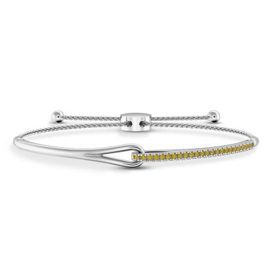 Love + Be Loved Citrine Bolo Bracelet Sterling Silver