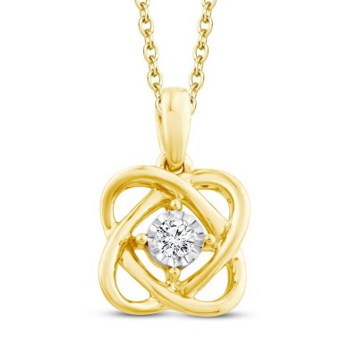 Center of Me Diamond Necklace 1/20 ct tw 10K Yellow Gold 18