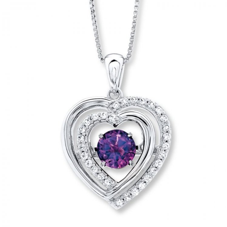 Unstoppable Love Necklace Amethyst Sterling Silver